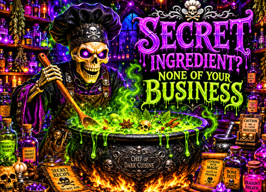 Secret ingredient none of your business cutting board