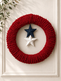 Red white blue 14 inch wreath 1