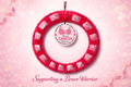 Breast Cancer Ribbon 14 inch Wreath