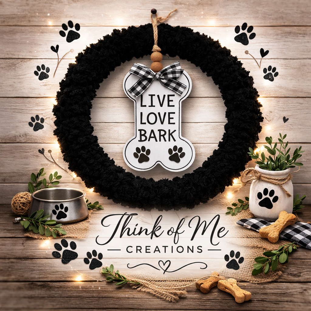 Live Love Bark Wreath