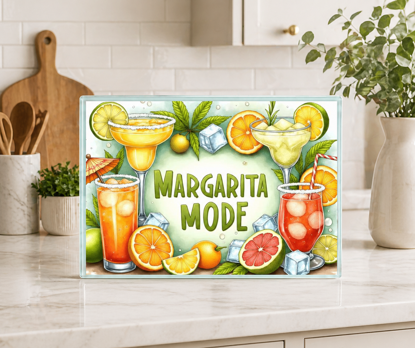 Margarita Mode Cutting Board