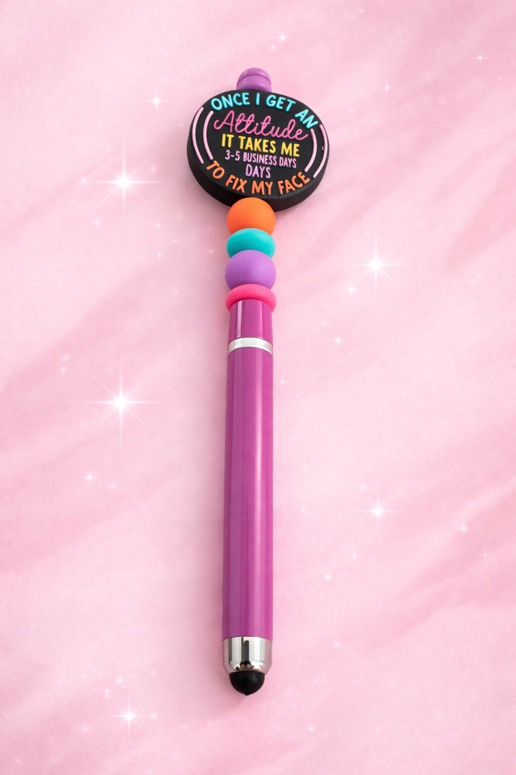 Purple Anti Social Stylus Pen