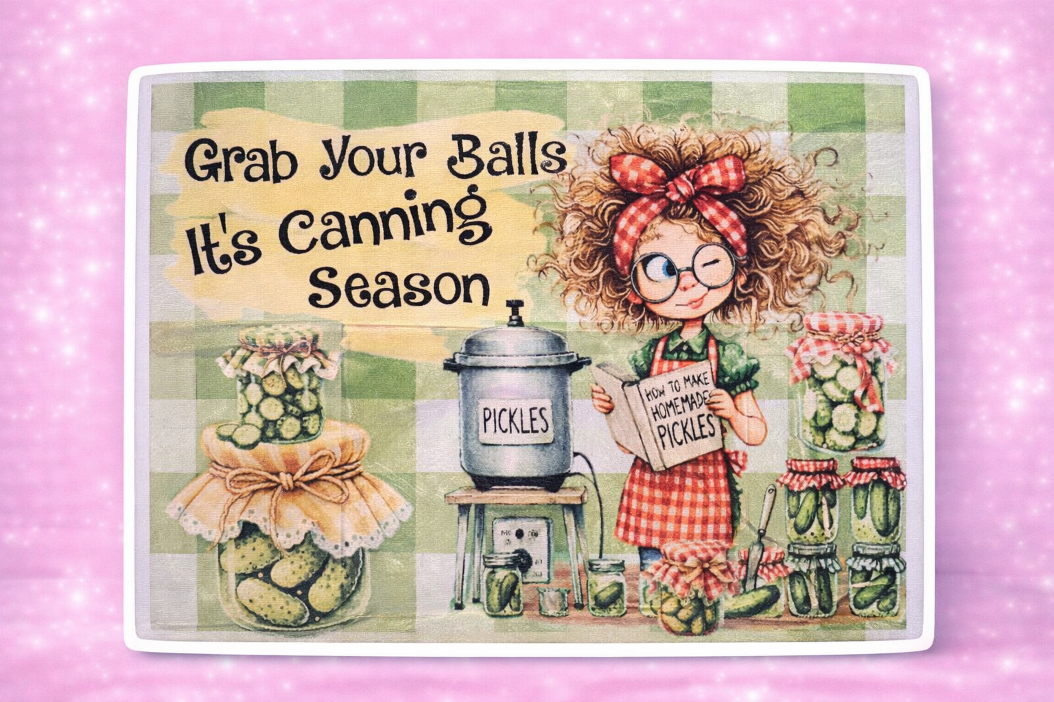 Canning Season Cutting Board