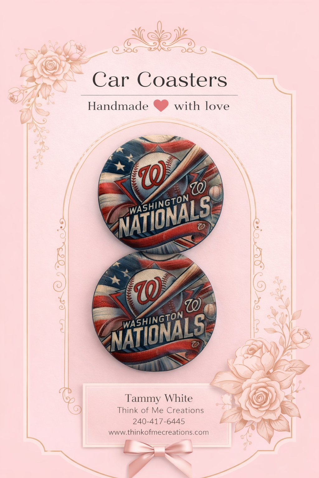 Nationals Car Coasters
