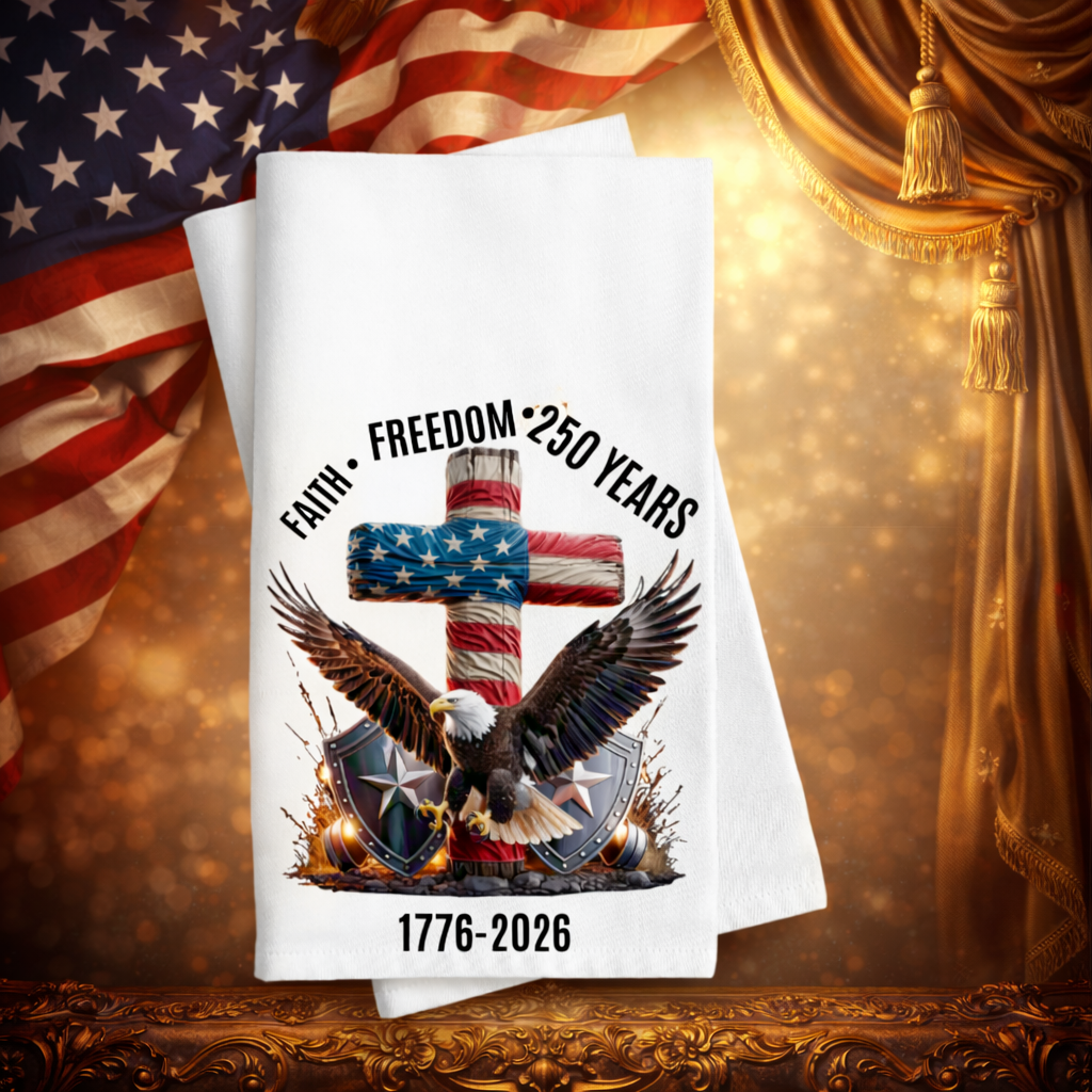 Faith Freedom Tea Towel