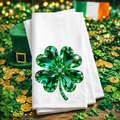 St. Patty's  Shamrock 2 tea towel