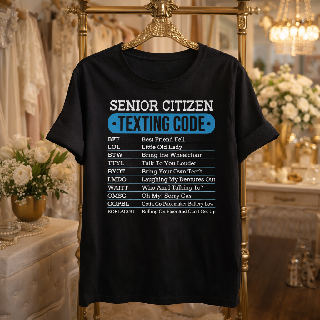 Unisex Senior Texting T-shirt