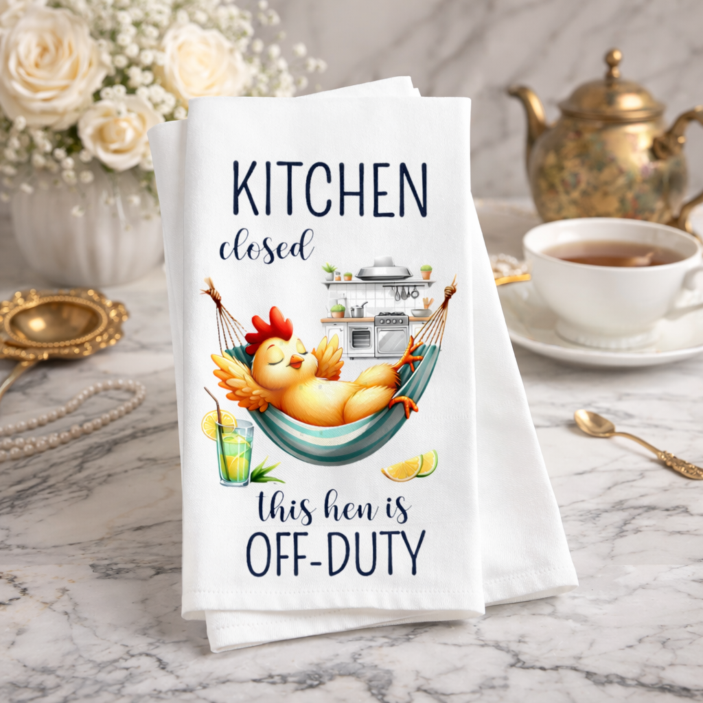 Off Duty Tea Towel