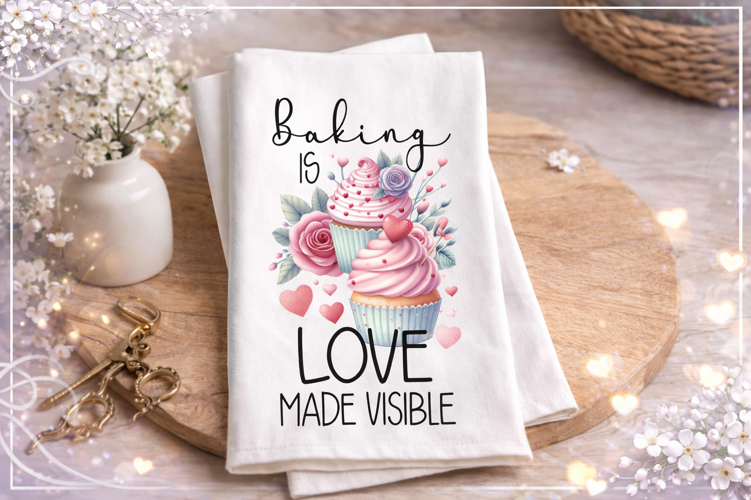 Love Made Visible Tea Towel