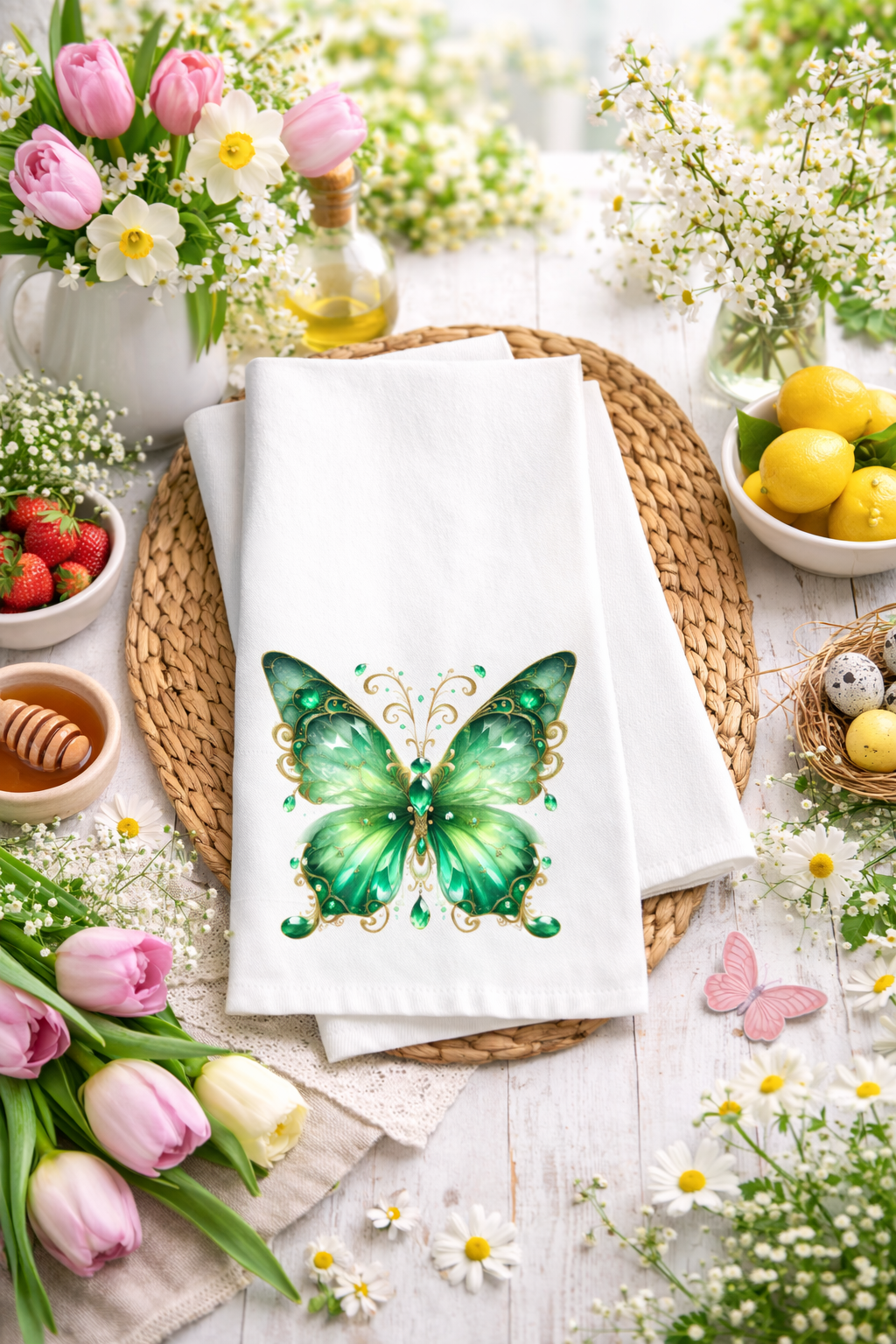 Spring Butterfly 9 Tea Towel