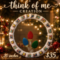 20 inch christmas light wreath
