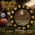 14 inch Steelers Wreath