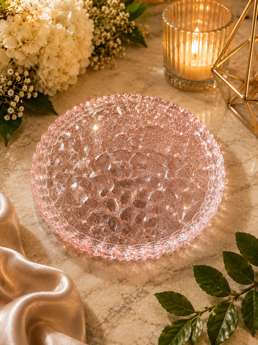 Pink Round Tray