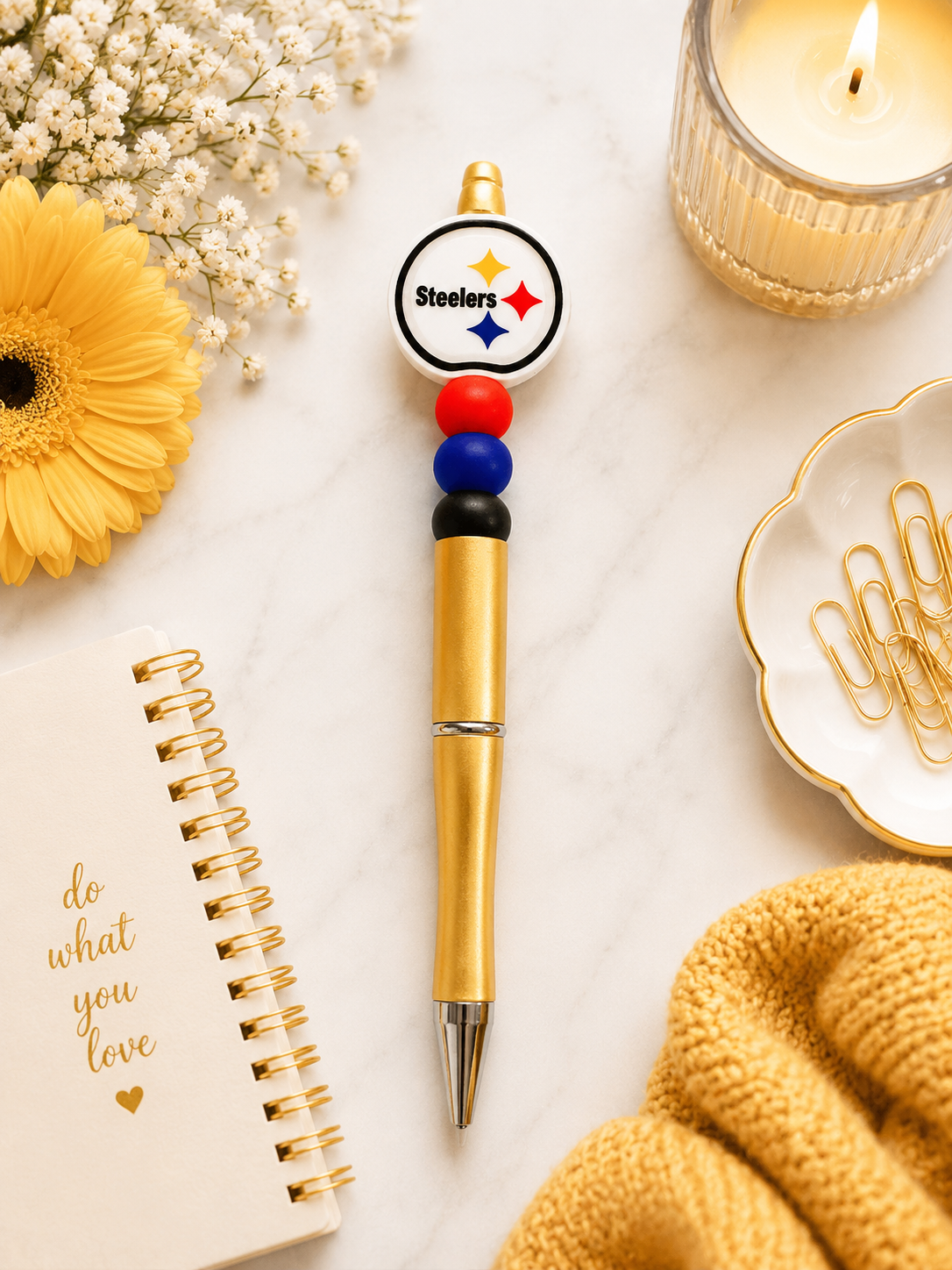 Pen Steelers Yellow