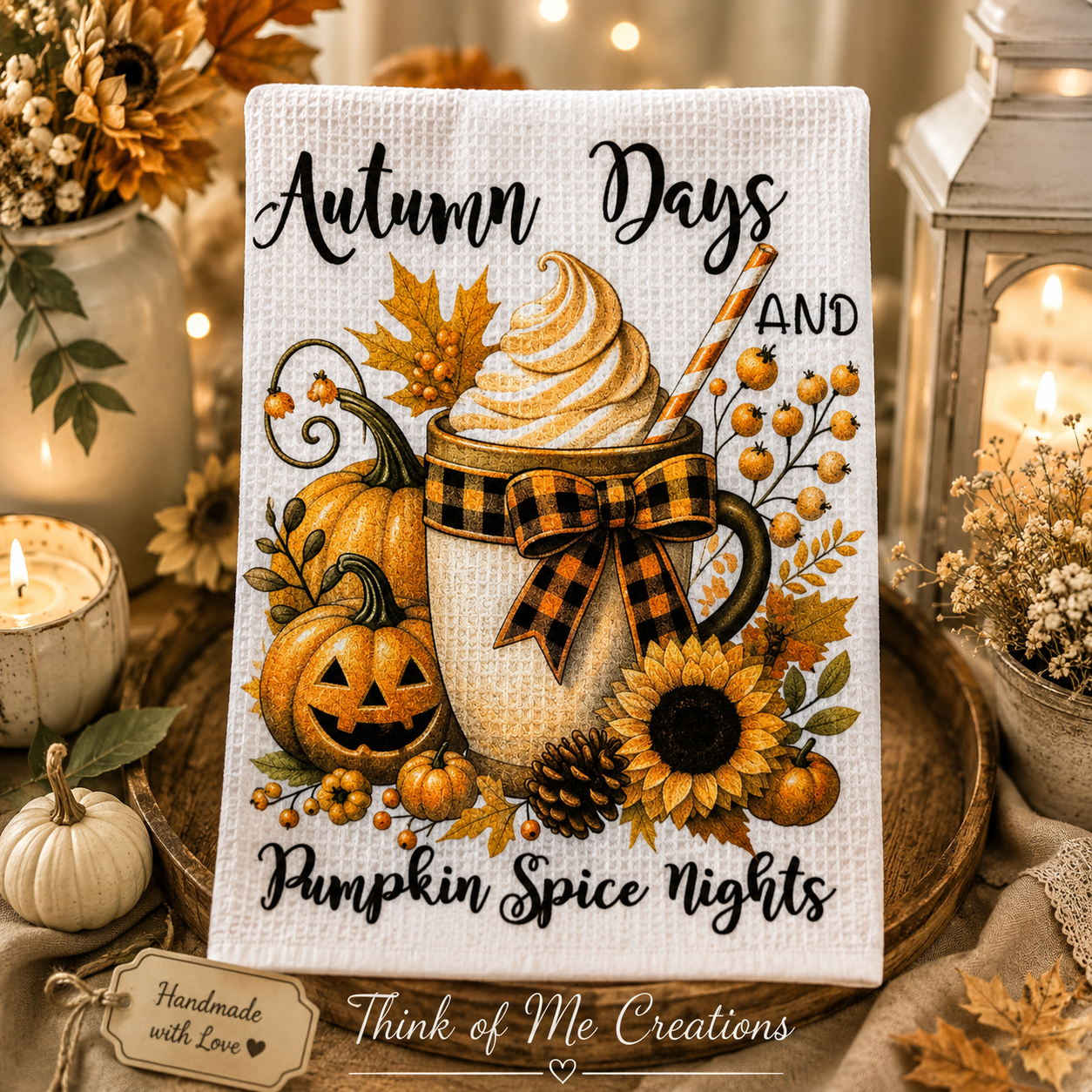 Autumn Days Tea Towel