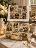 cutting board / Tea Towel Bundle Coffee
