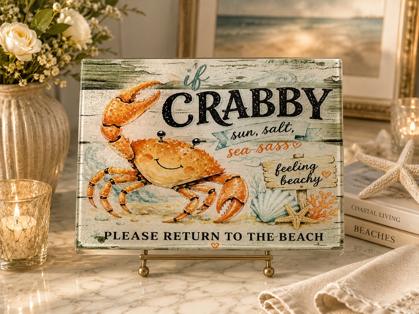 Crabby cutting board