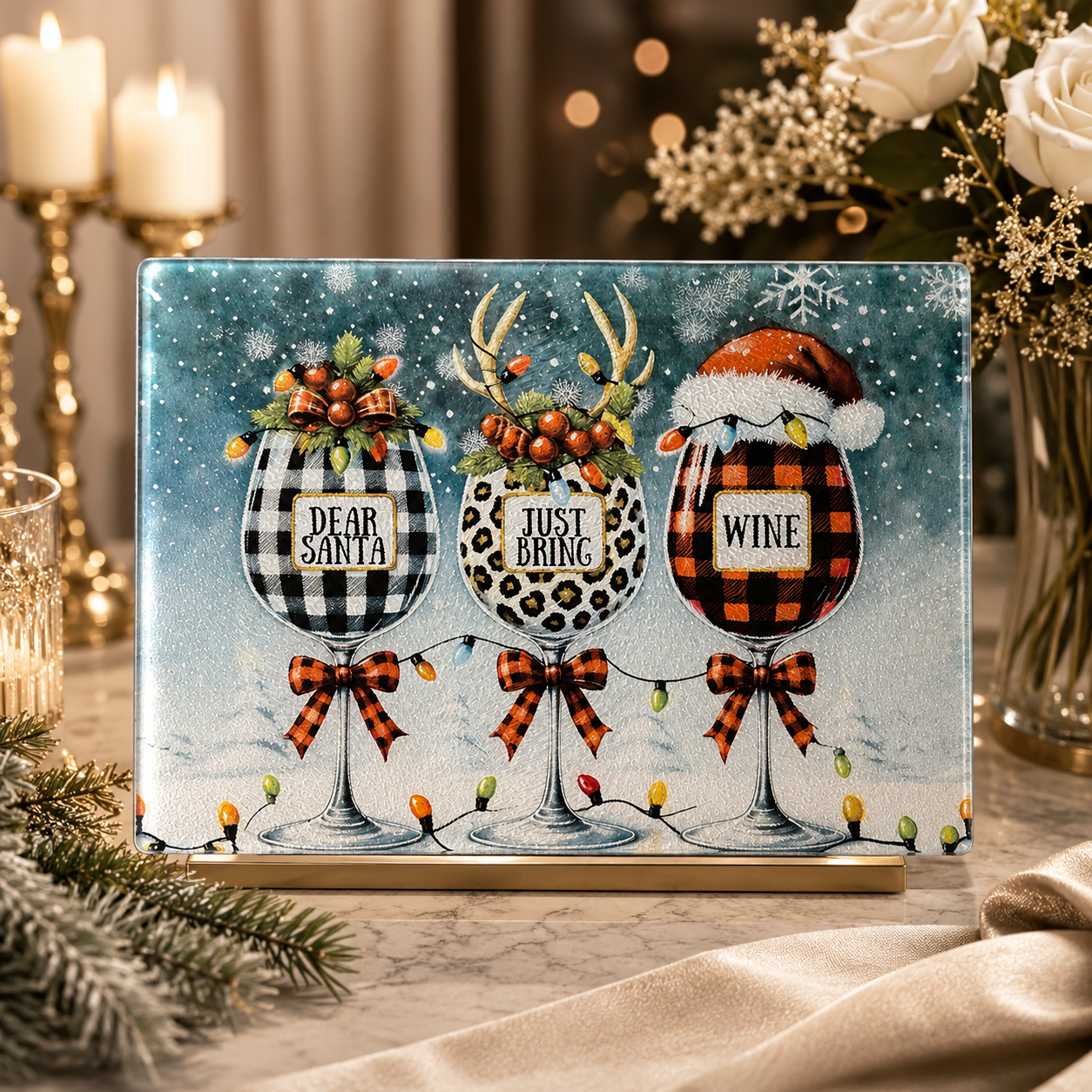 dear santa 2 cutting board