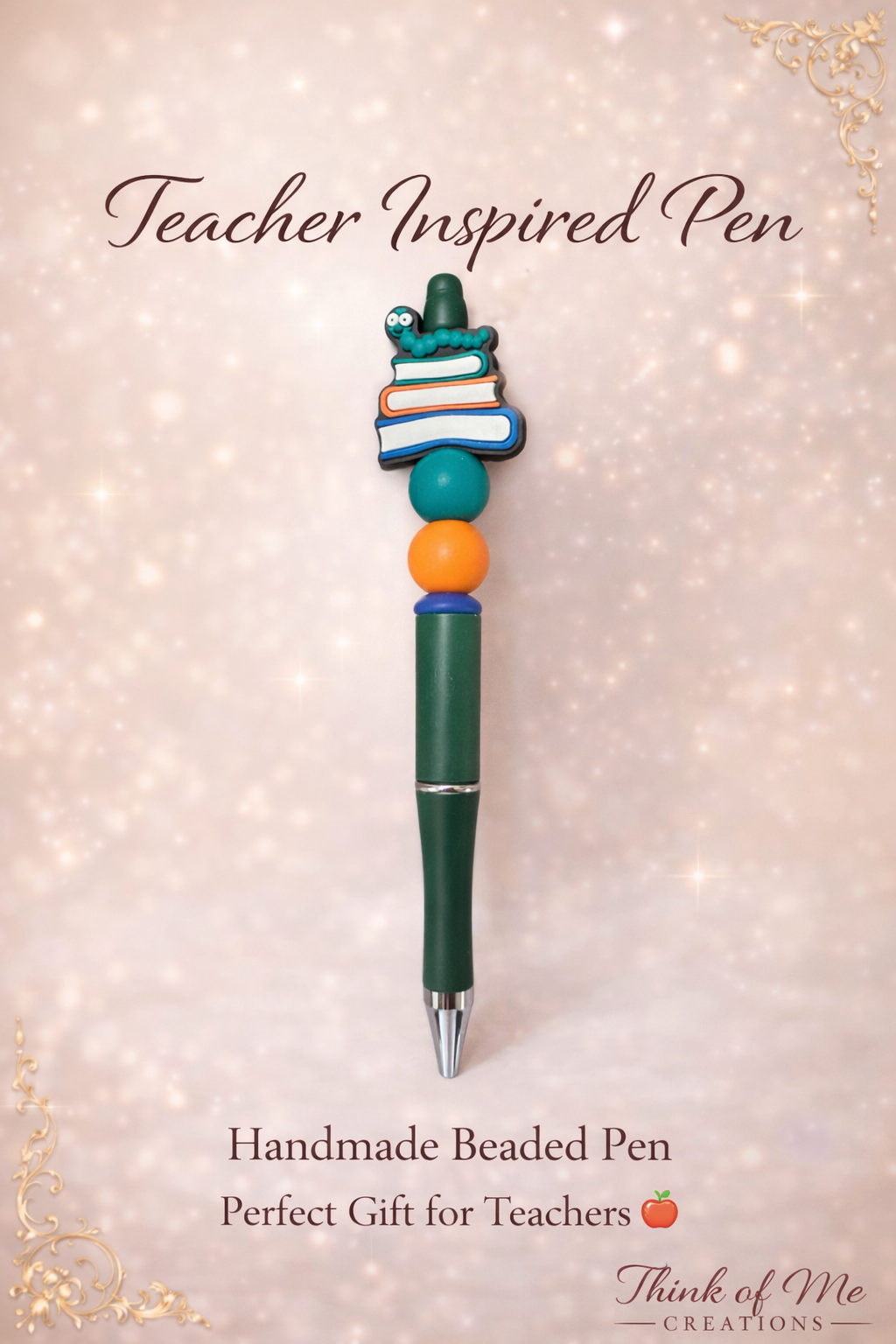 Pen Dark Green Bookworm