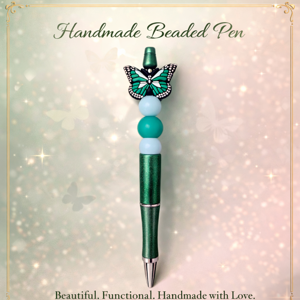 Pen green butterfly