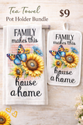 Tea Towel Pot Holder Bundle Family