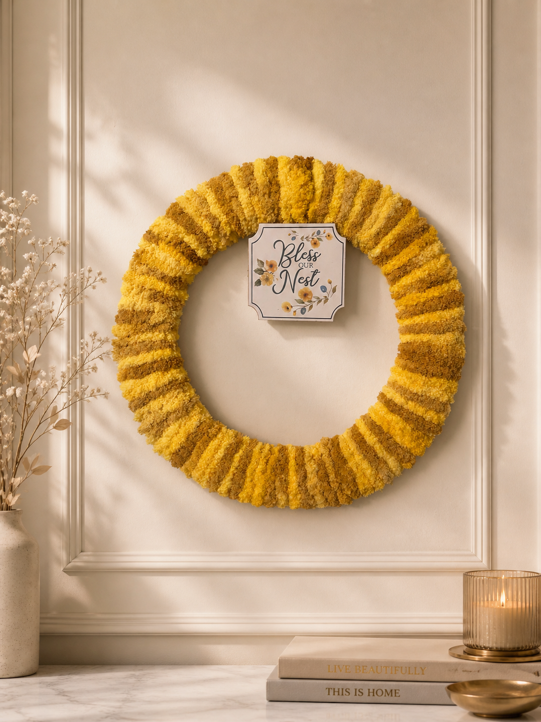 Bless our nest wreath
