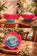 Resin Custom Floral Bowl
