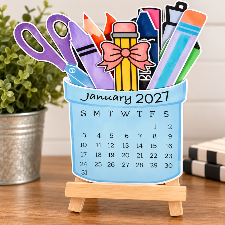 Desk Calendar 2027 teacher 2