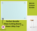 cutting board / libby cup bundle Custom