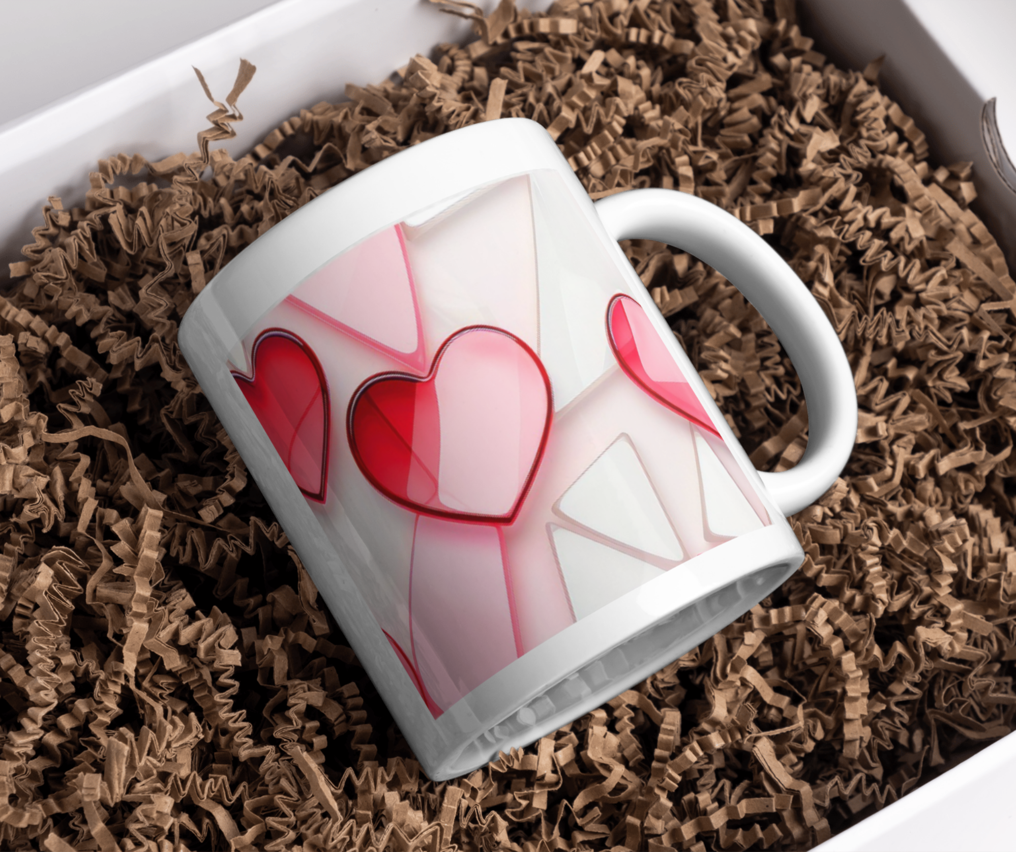 Shattered Glass Heart Mug