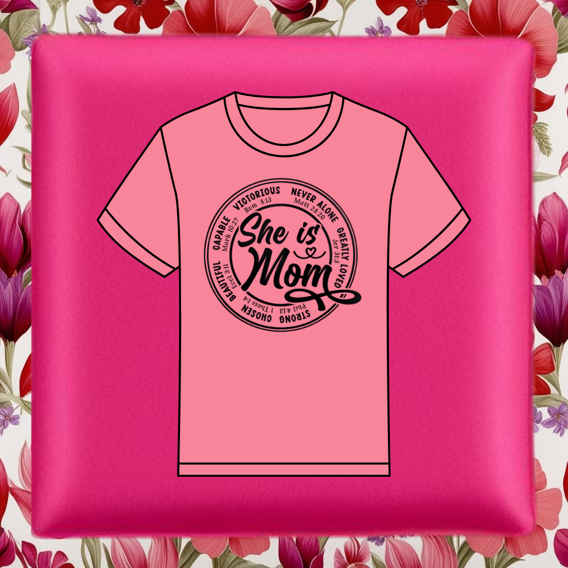 Women V-neck Mom shirt 3